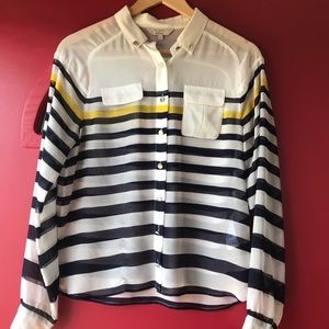 Ted Baker sheer nautical blouse